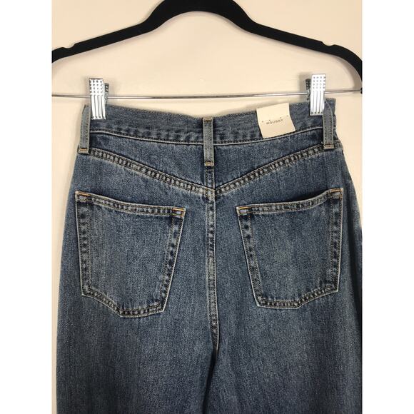 New Moussy Knee Slit Loose Straight Jeans - Picture 7 of 12